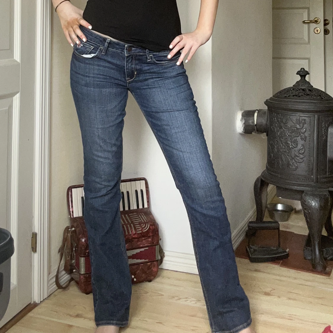 Lågmidjade jeans  - 90