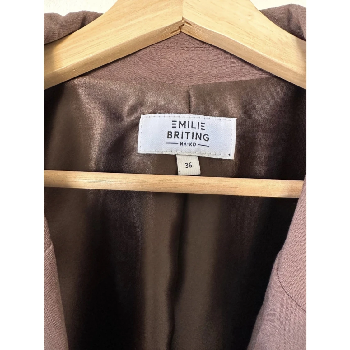 Brun kavaj NA-KD stl 36 - 90