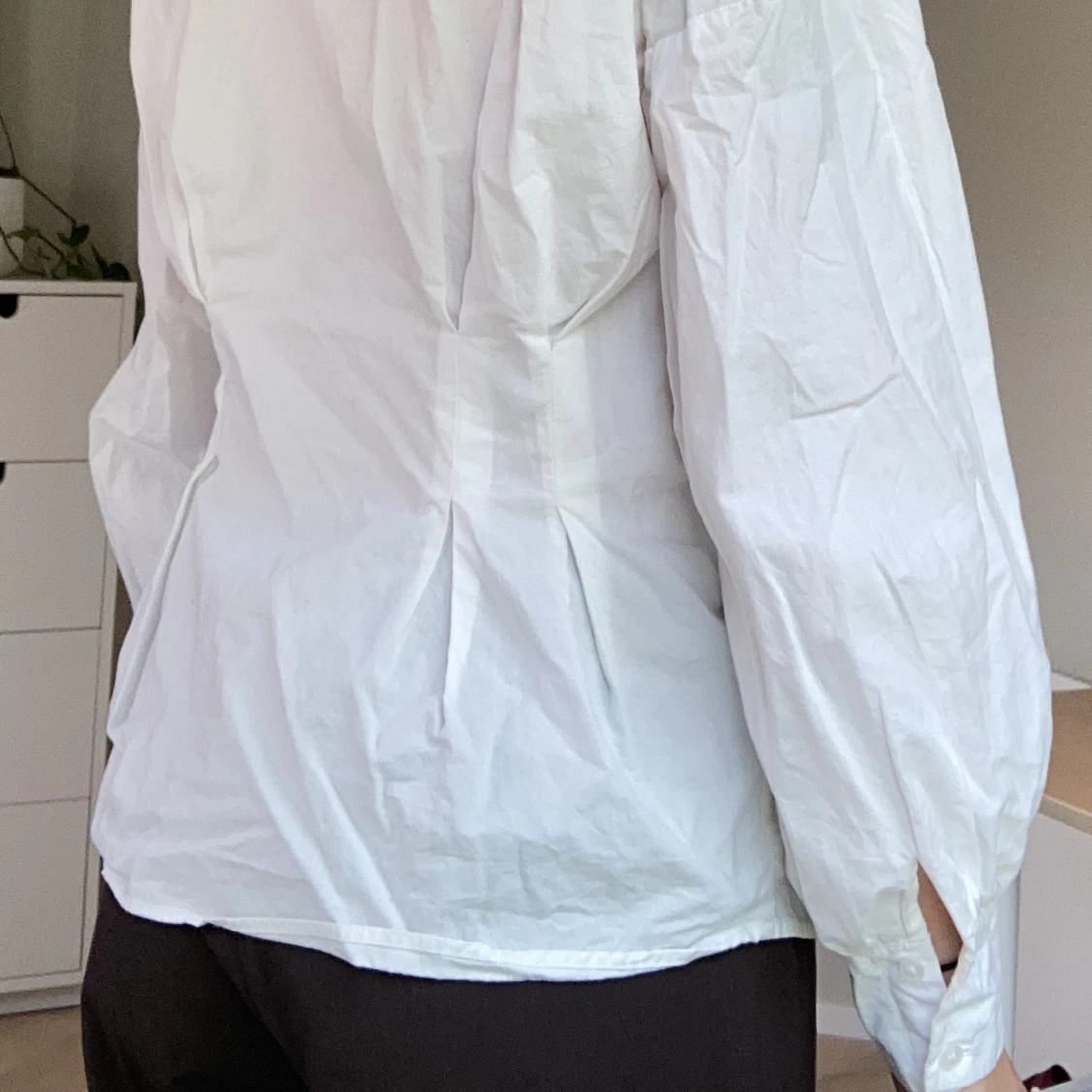 Vit korsett skjorta - 90