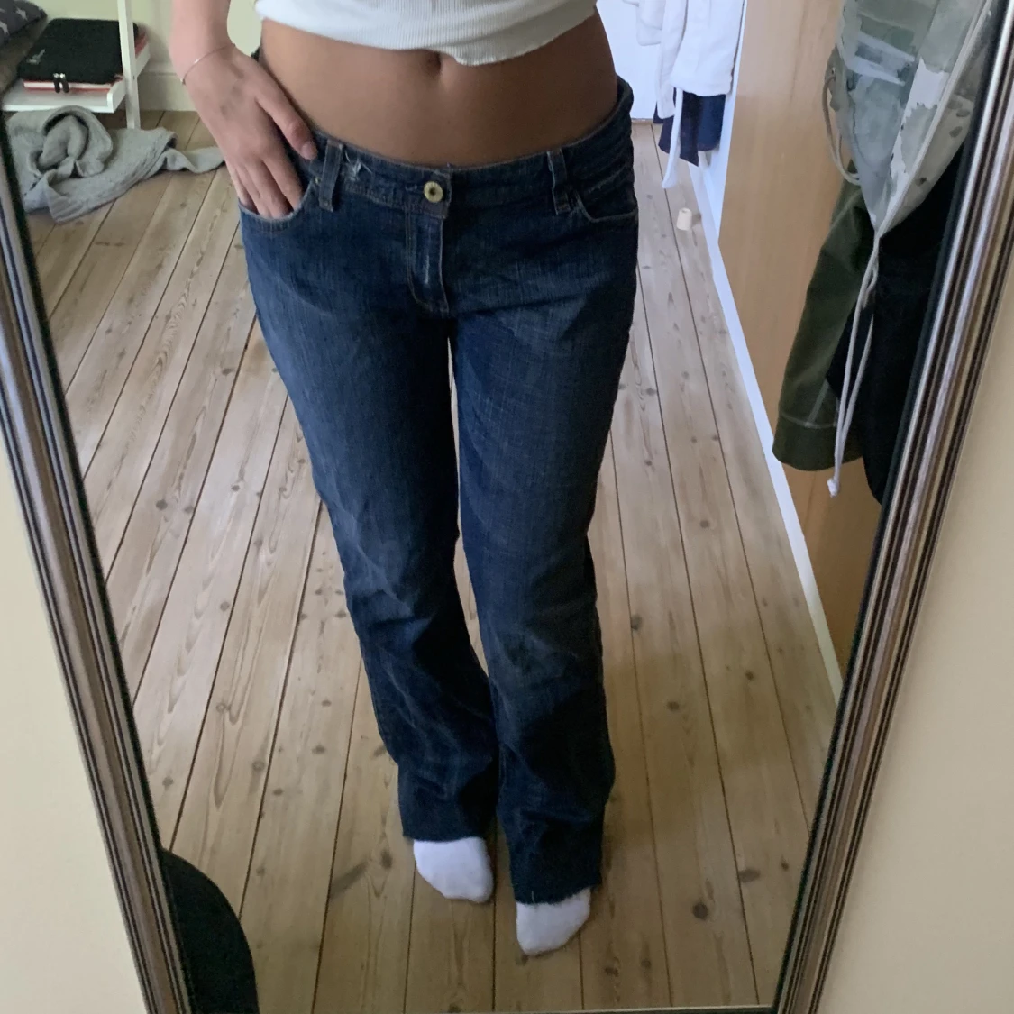 Lågmidjade jeans
