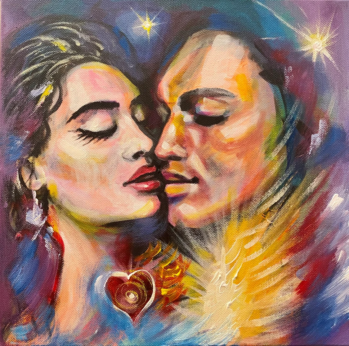 Tavla i akrylfärger