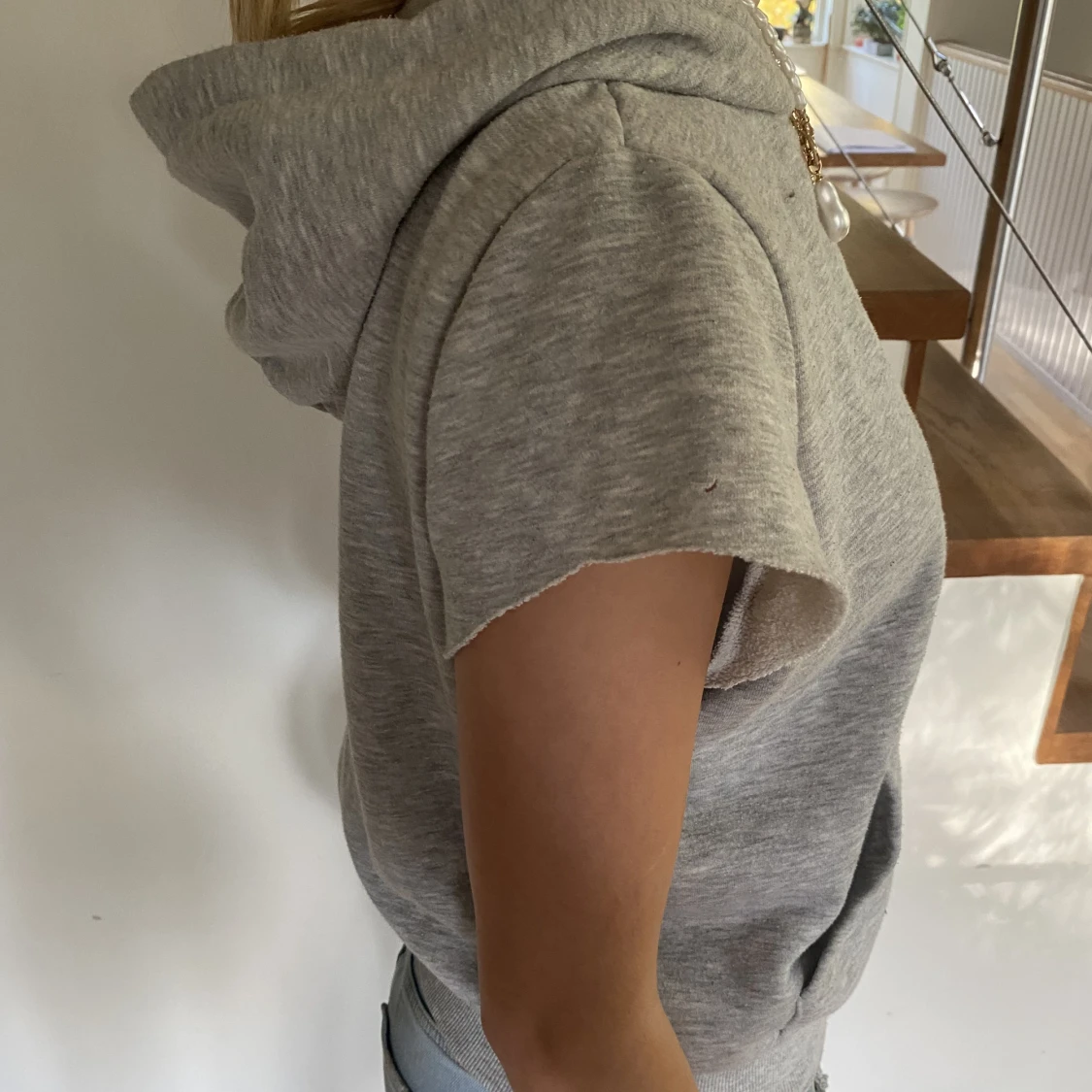 Kortärmad hoodie - 90