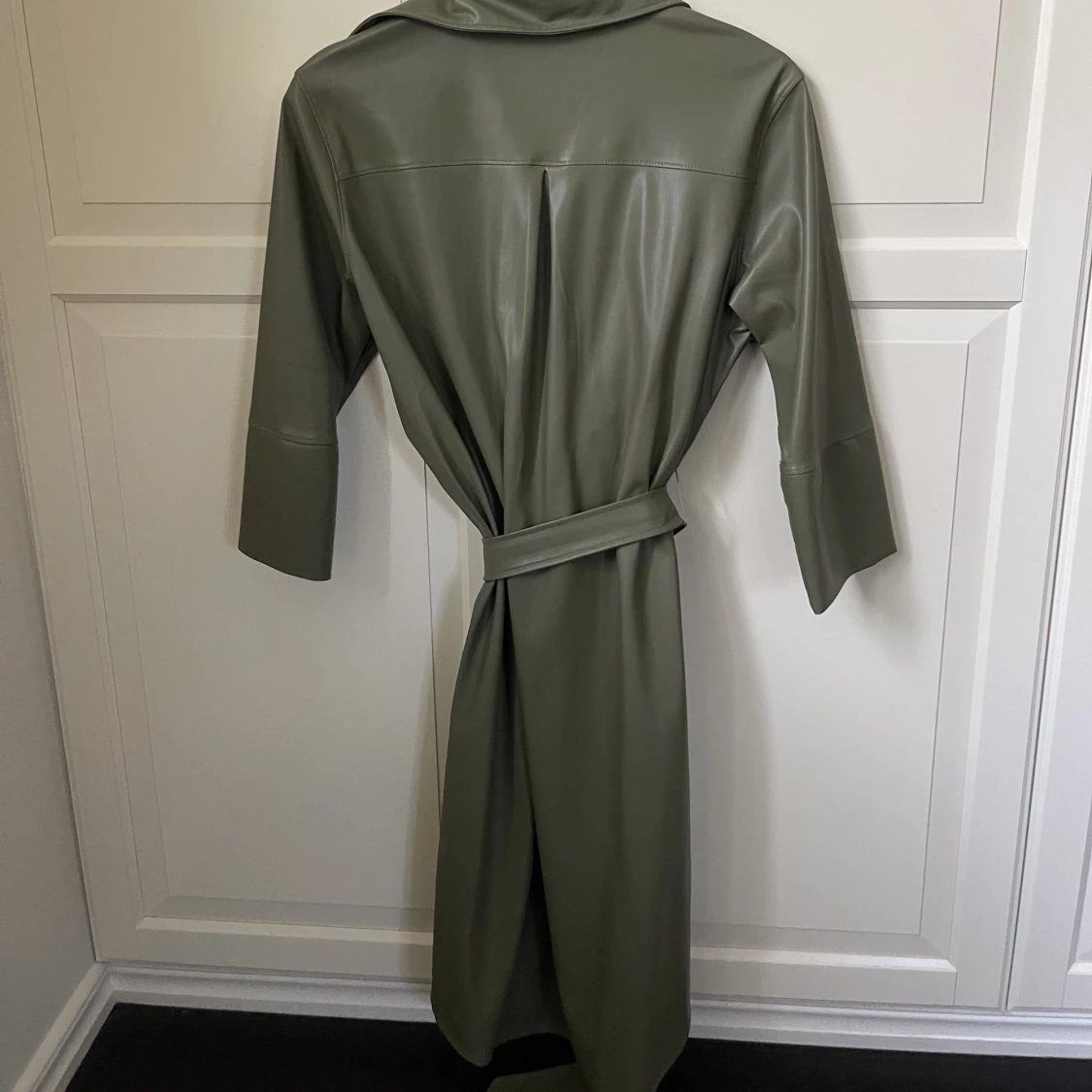 Skjortklänning i läder  - 90