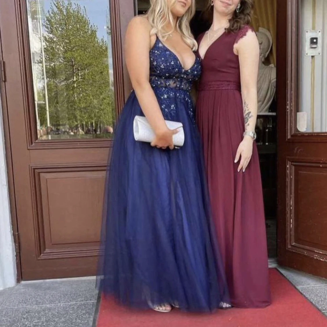 Marinblå balklänning - 91