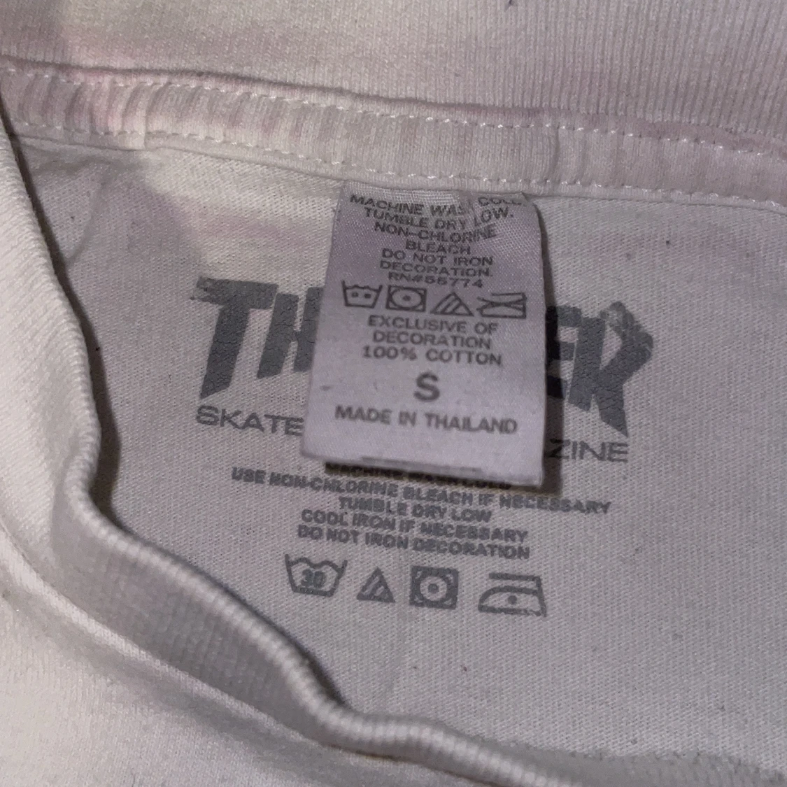 Vit thrasher tröja  - 91