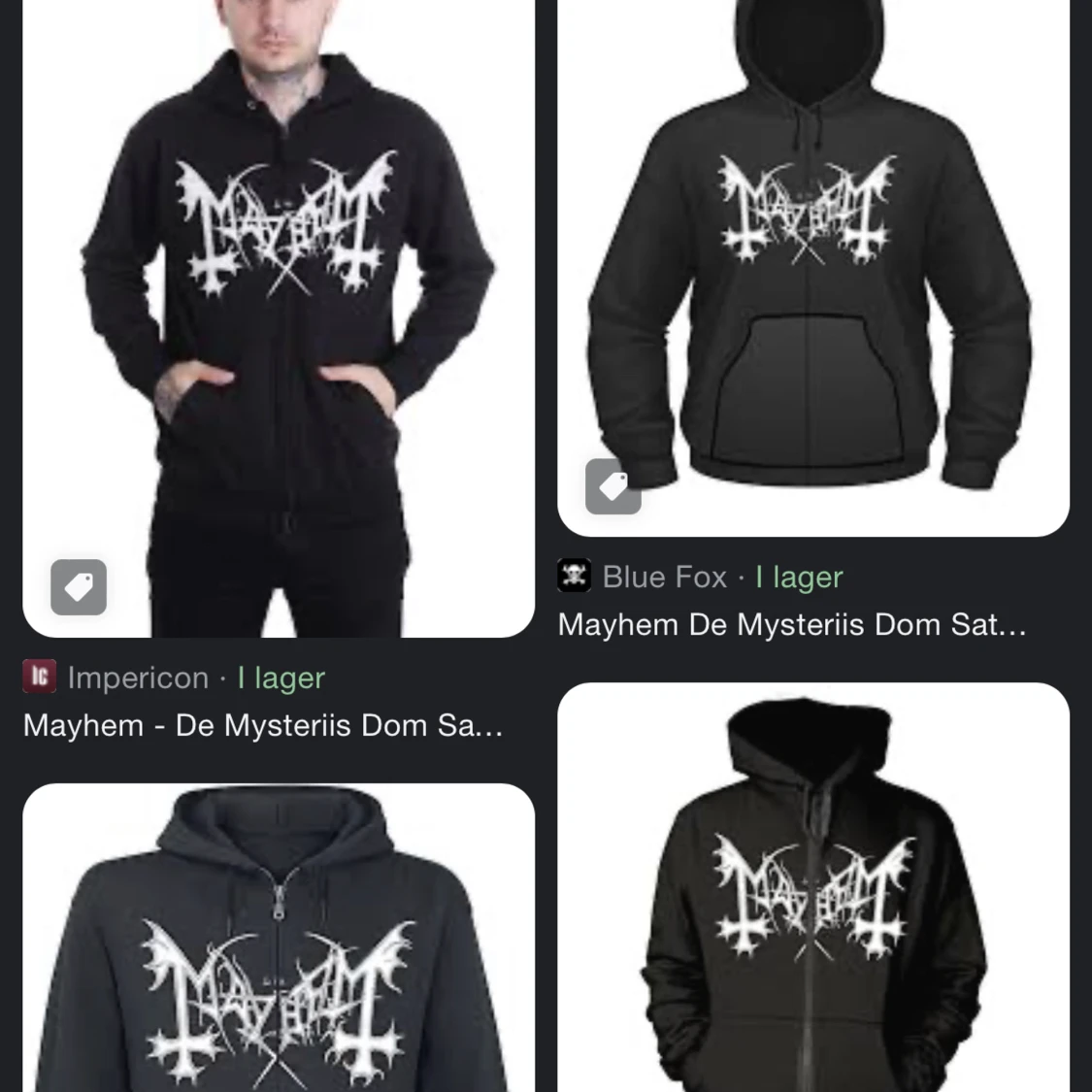 Söker Mayhem zip hoodie - 90