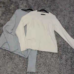 Säljer 2 Vero Moda tröjor, grå och biege, 1 för 250, 2 för 350