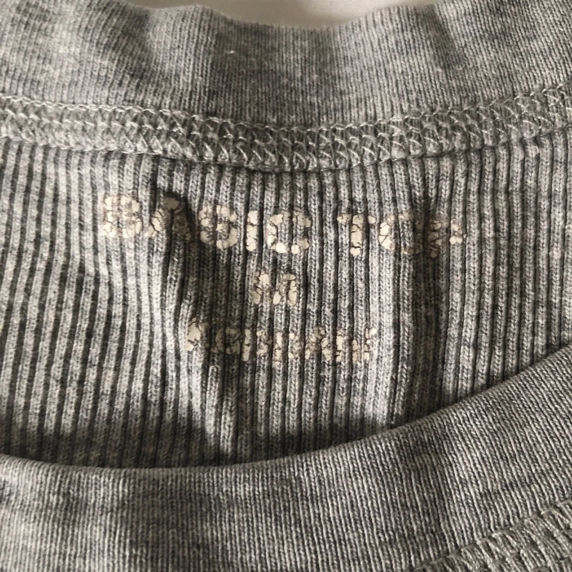 Grå ribbad tank topp - 91