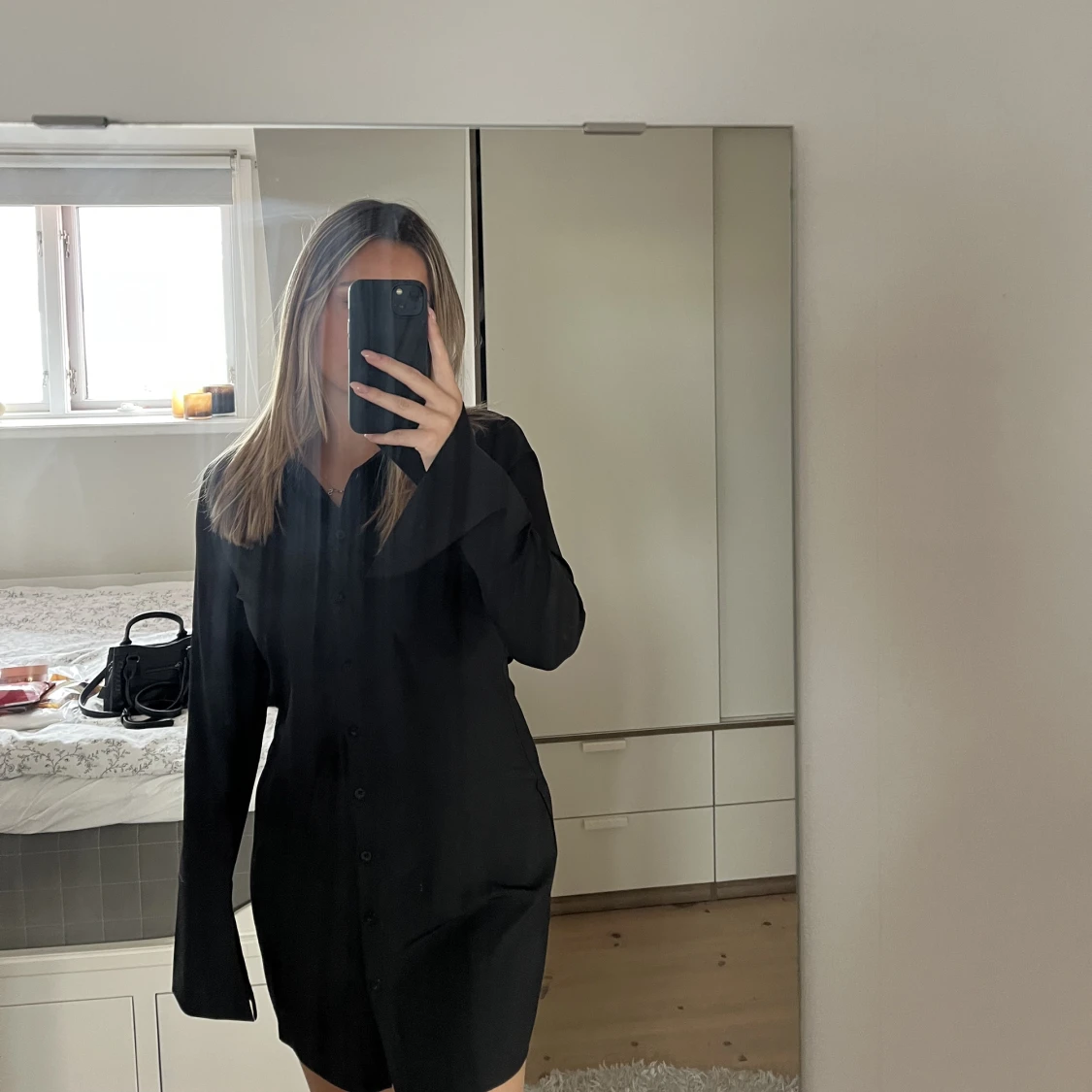 Satin klänning - 90