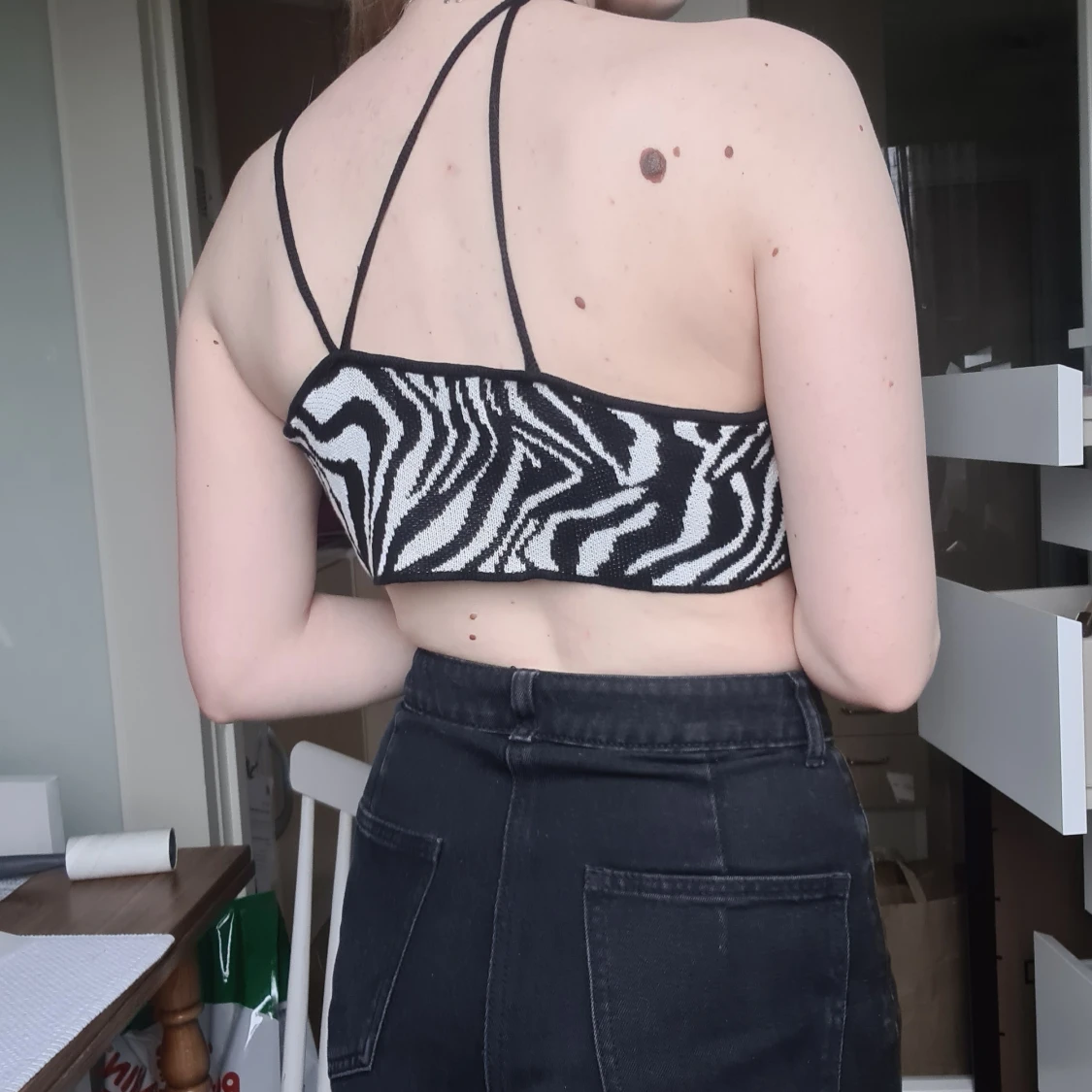 Zebramönstrad topp - 91