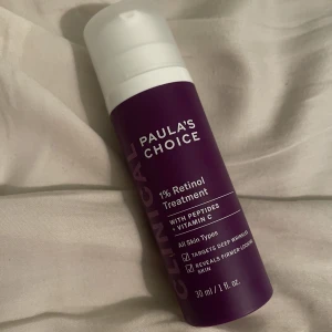 PAULA'S CHOICE CLINICAL 1% RETINOL TREATMENT 30 ML - Säljer denna retinol helt ny, oöppnad. Nypris 740, mitt pris 400 kr.