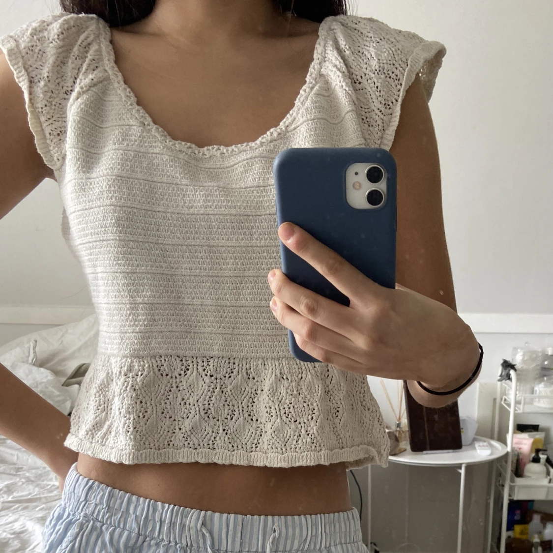 Zara stickad topp - 90