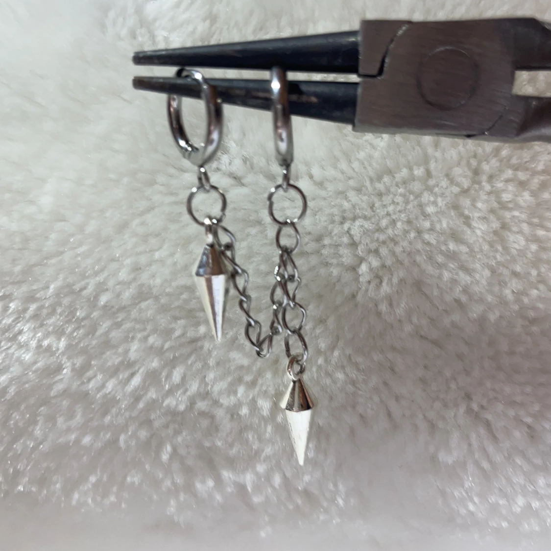 Dubble Chain stud earrings