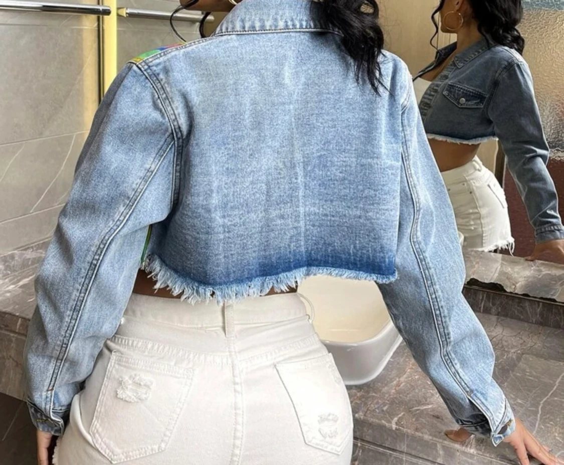 Kort Denim jacka  - 90