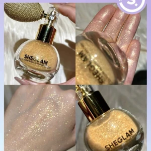 Sheglam - Råkade beställa två! Så den är helt ny! Jätte söt liten flaska med fint glitter i guldfärg 😍