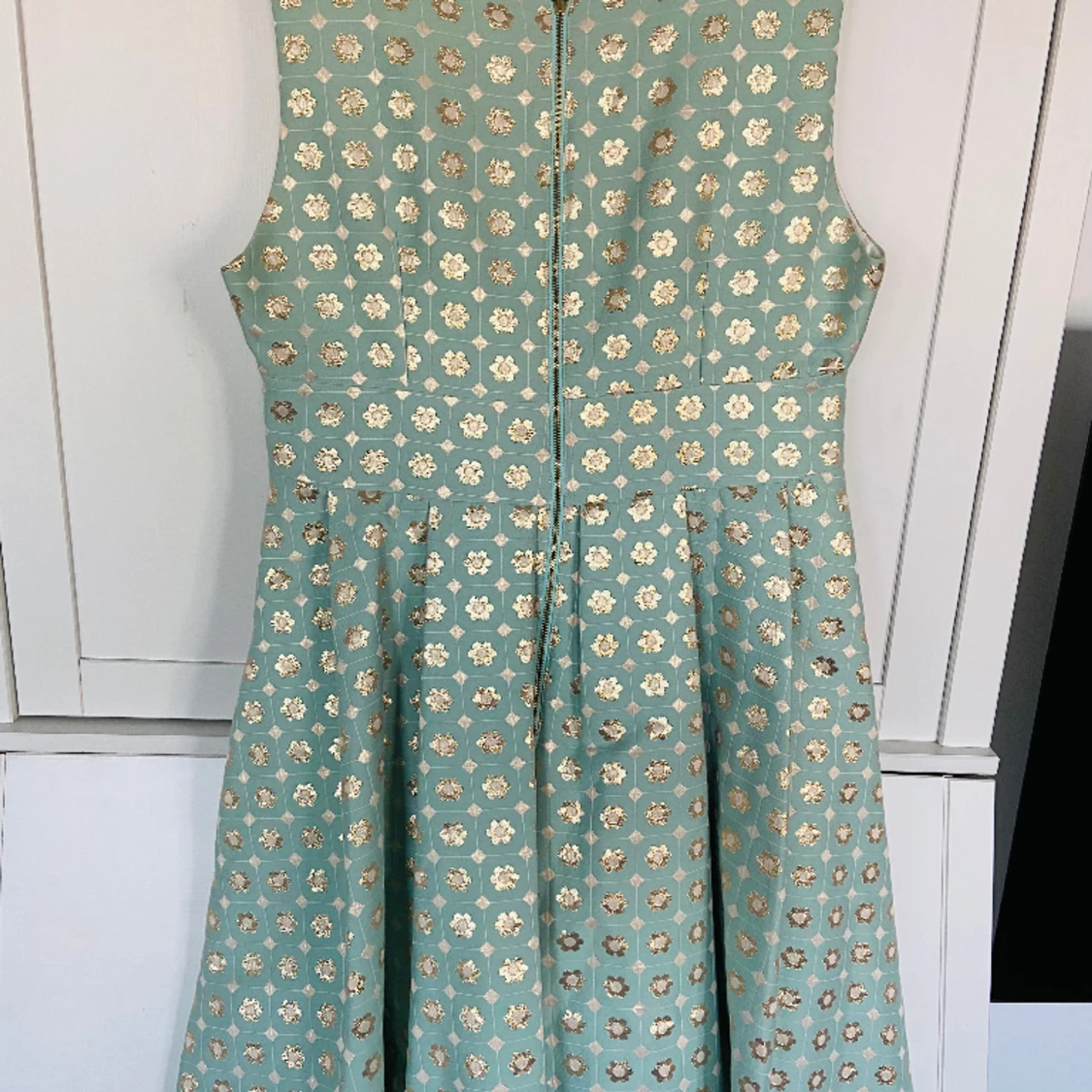 Mintgrön och Guld Cocktail Klänning  - 91