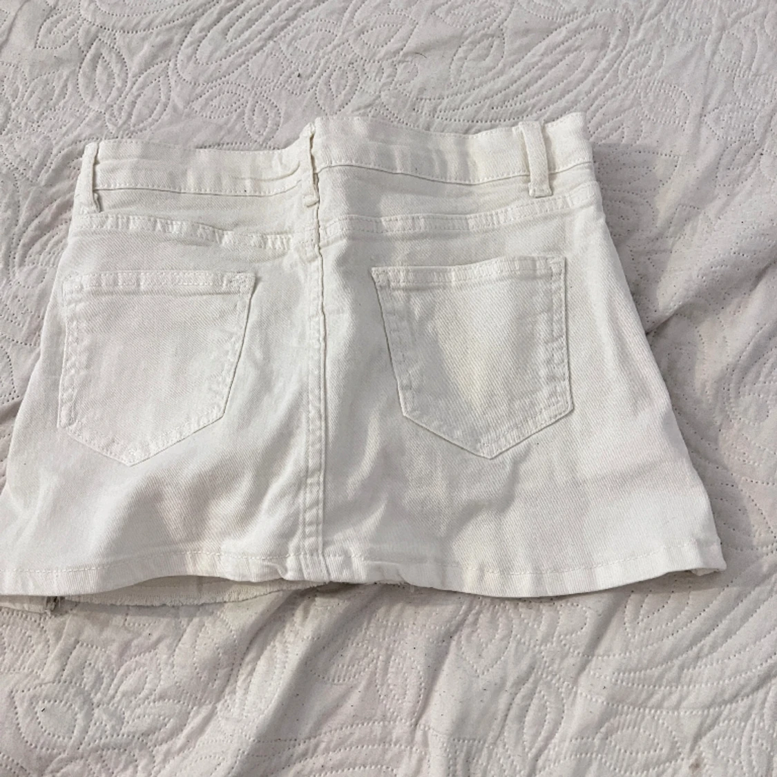 Jeans kjol med underbyxor insida - 90