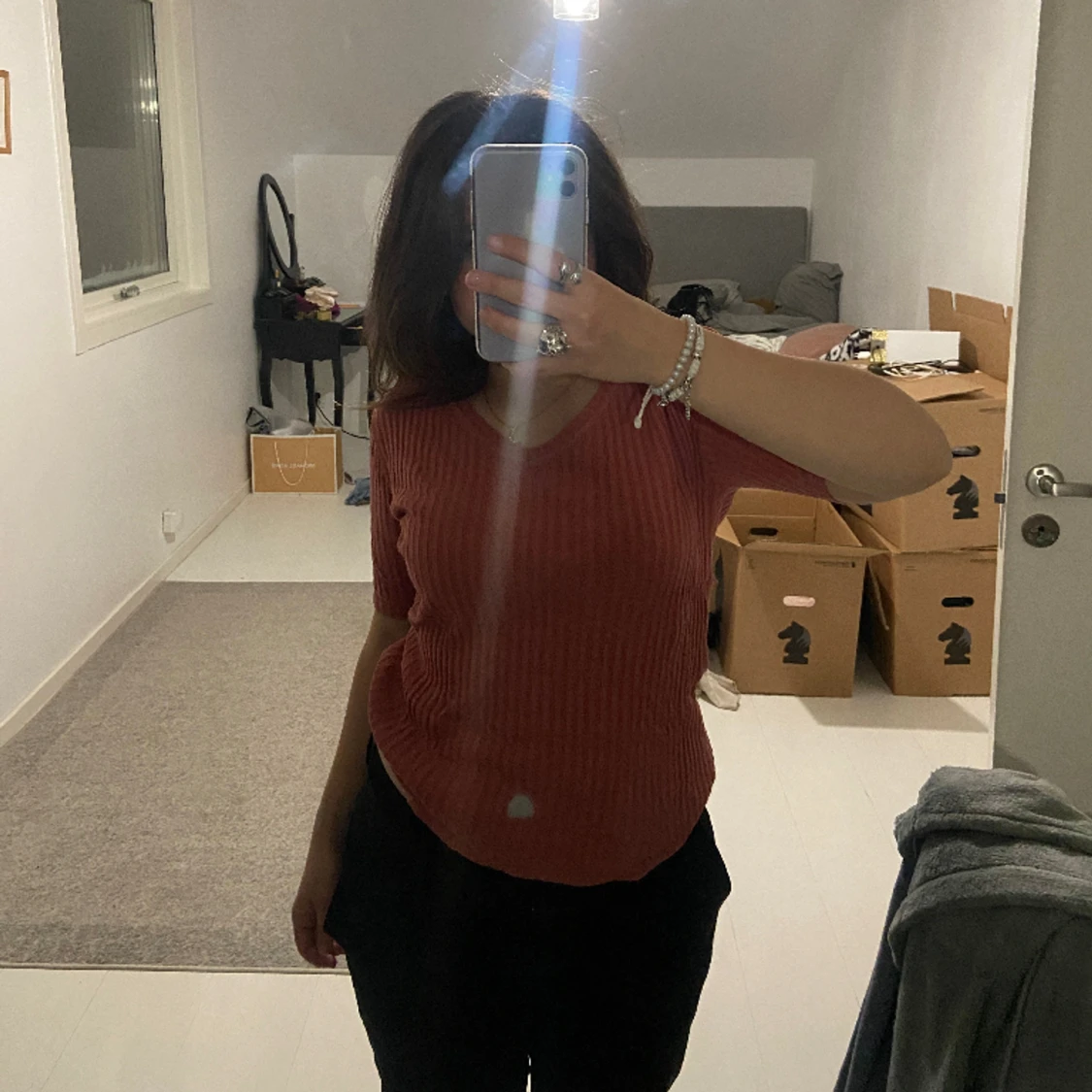 trekvartsärm tröja