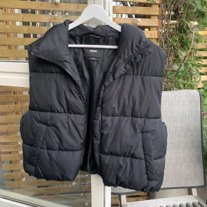 Svart väst  - Svart väst från bikbok i storlek L, brukar ha storlek M och den passar mig! Bra skick! Frakt ingår eller kan mötas i Stockholm!