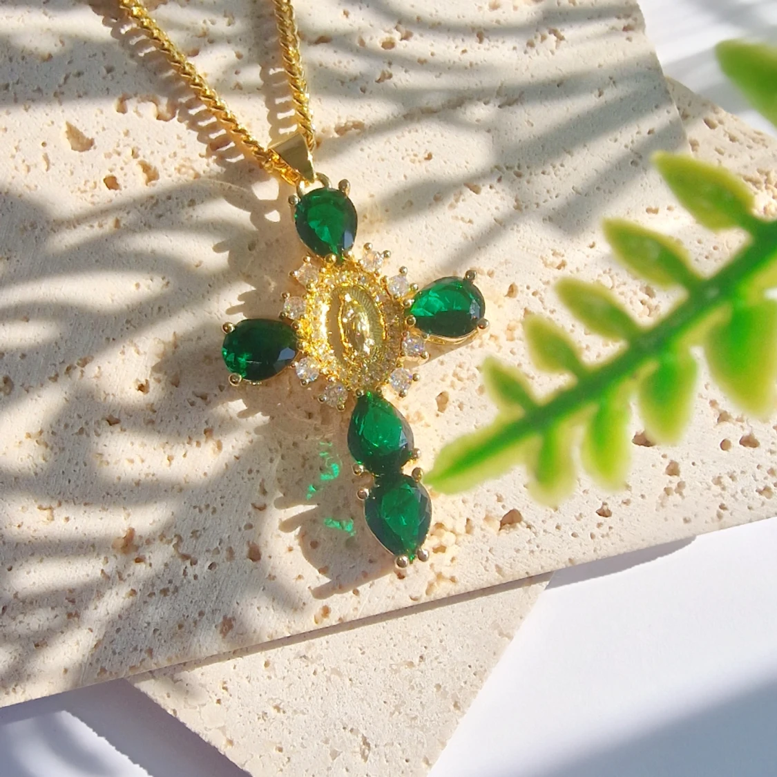 Crystal Cross Necklace 