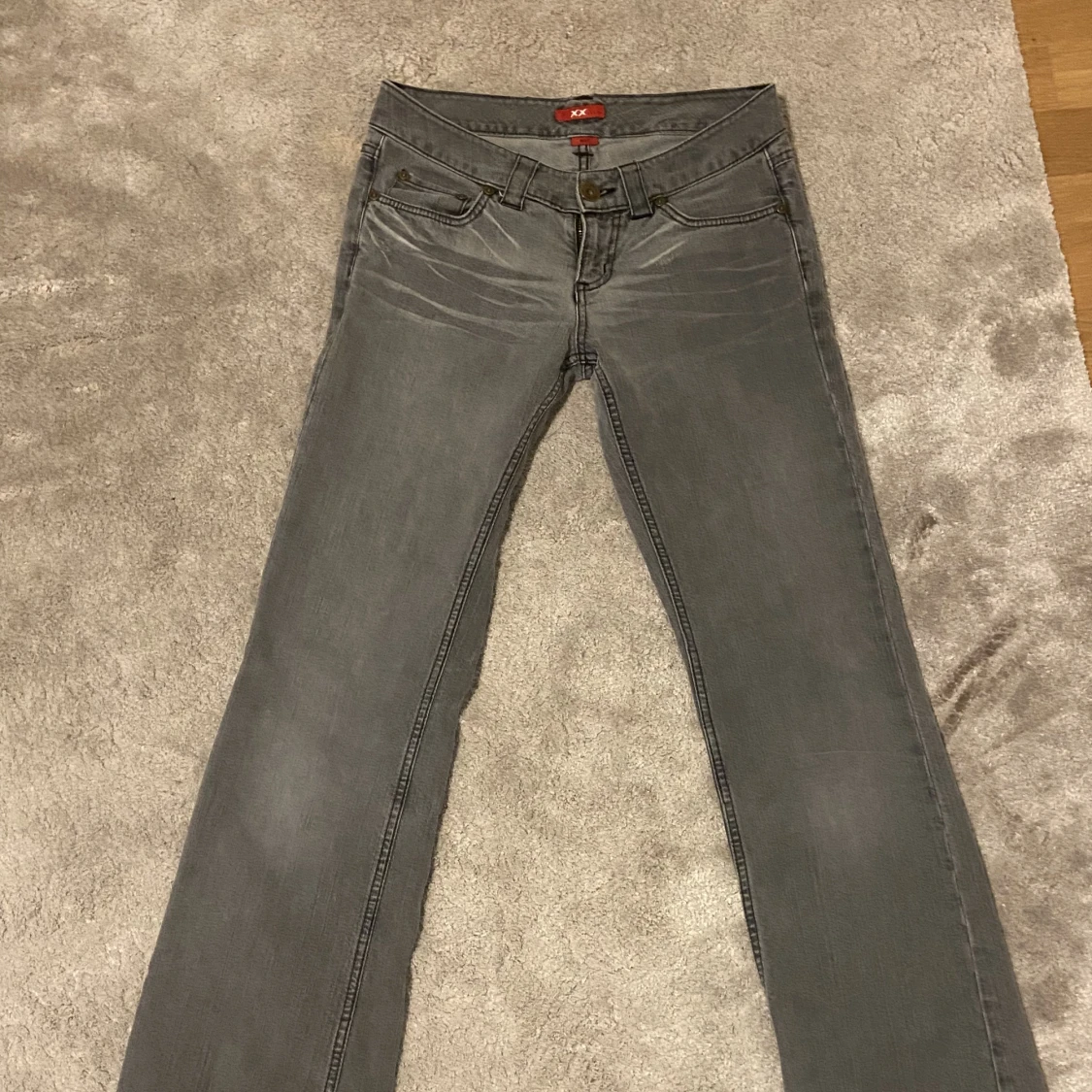 Low waist gråa jeans - 90