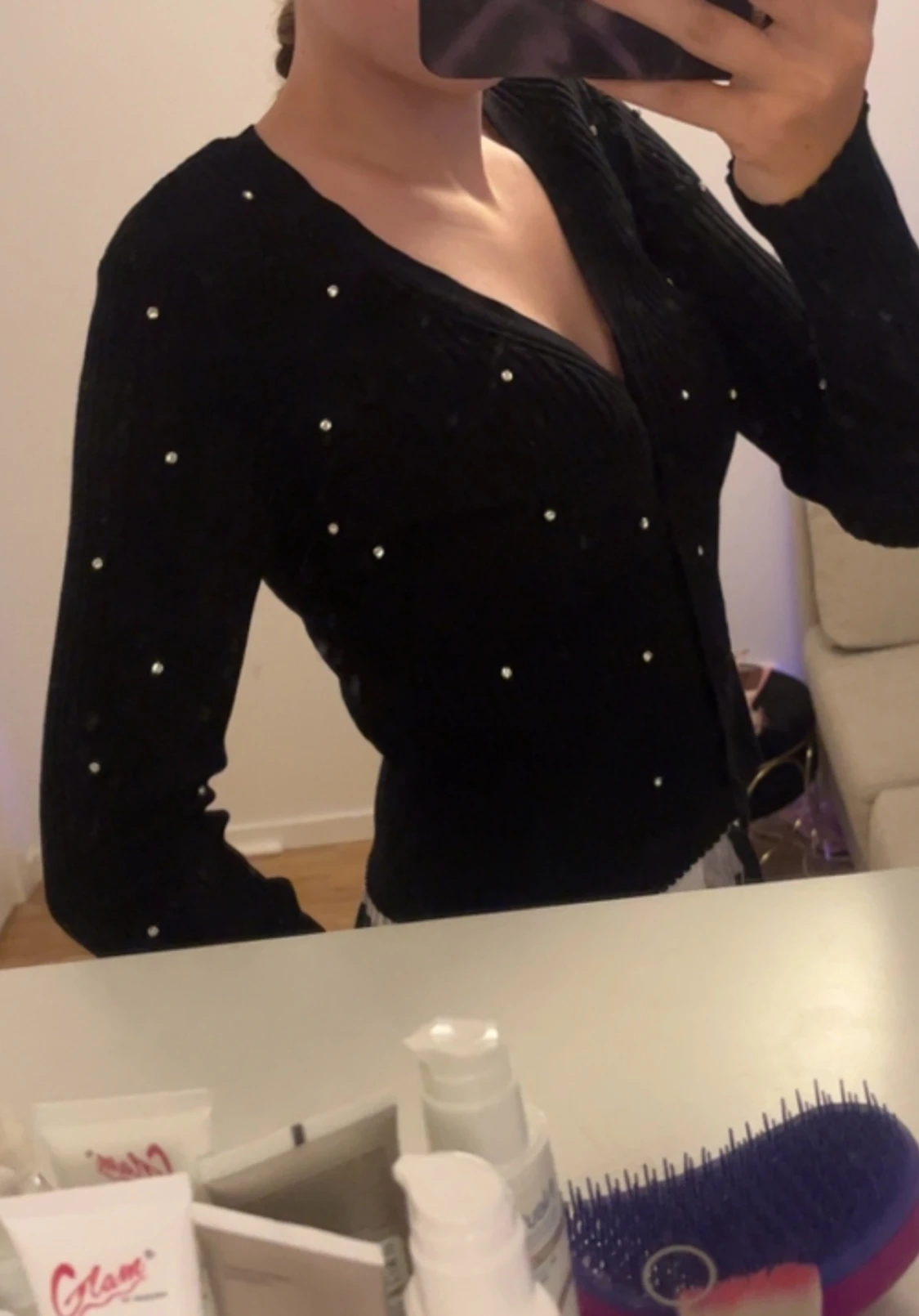 Svart kofta från hm