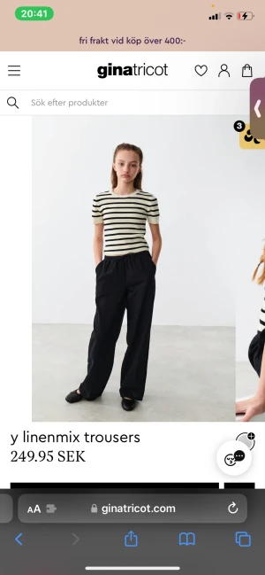 Linnebyxor  - Svarta linnebyxor, aldrig använt dem eftersom den är inte min stil 💕