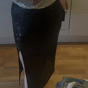 Paljett kjol h&m - Använd 1 gång.  Sista bilden månad från h&m.se