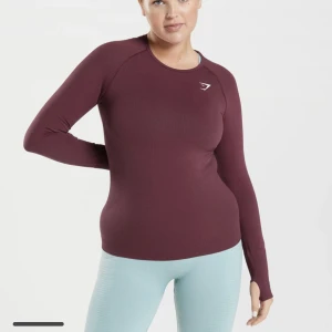 Gymshark tröja - Supernajs vinröd träningströja från gymshark!! Använd en gång bara så i bra skick!! Strl M men liten i storlek så passar även S. Nypris 499kr