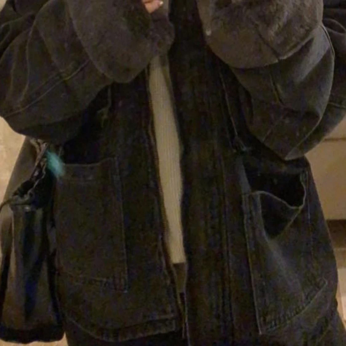 Jeansjacka med päls - 91