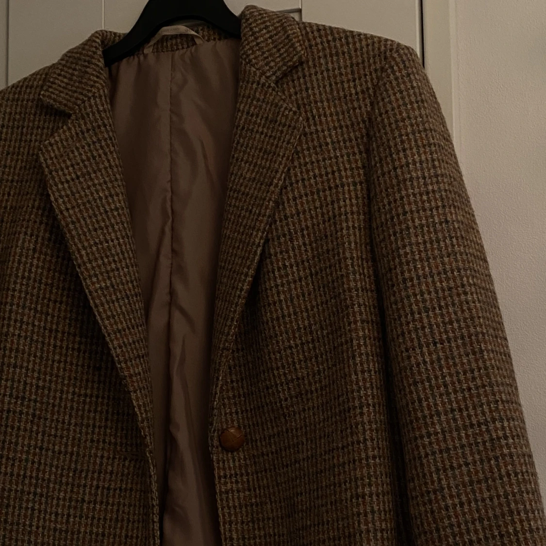 Tweedkavaj/jacka brun, storlek 36