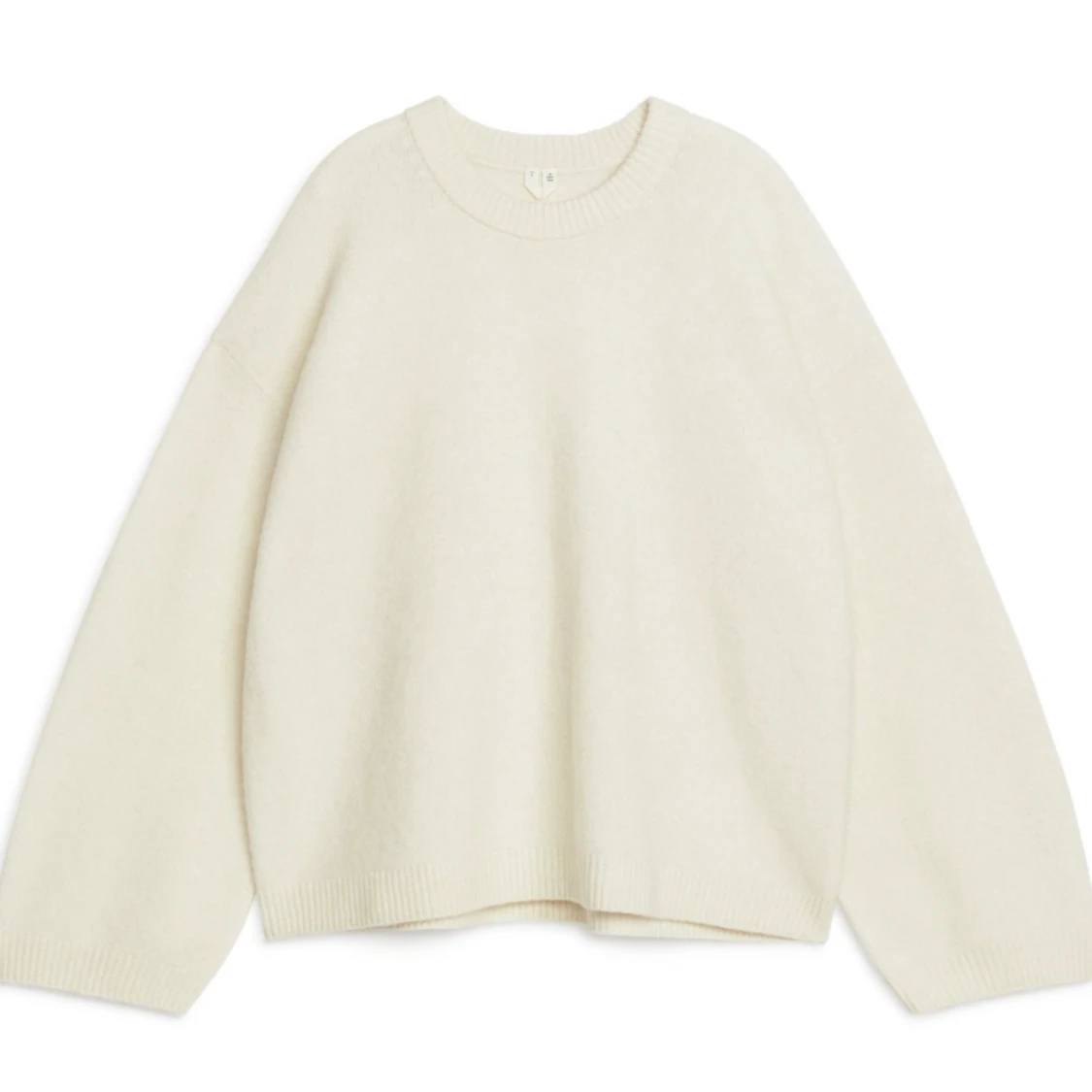 Vit stickad tröja Arket