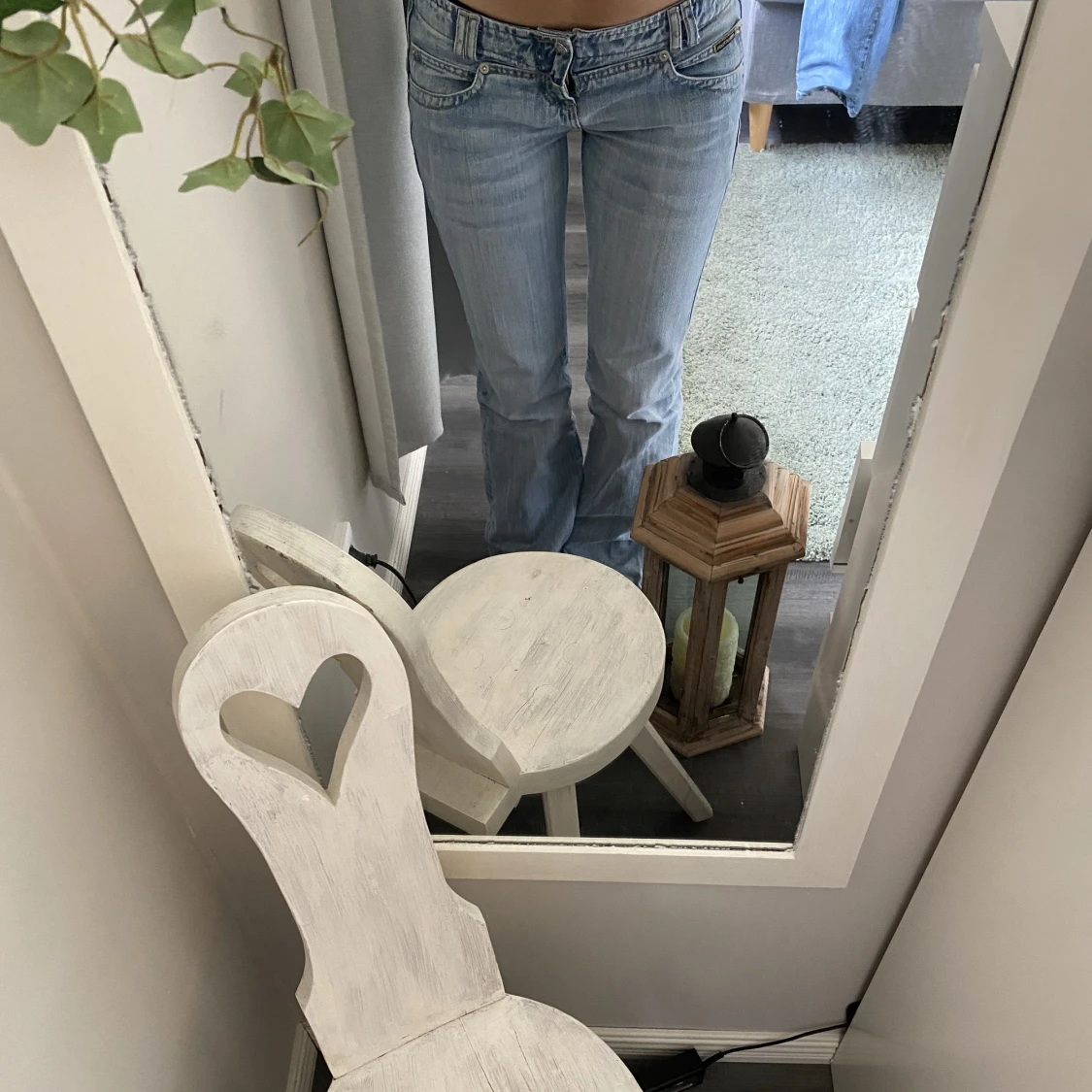 LÅGMIDJADE JEANS - 91