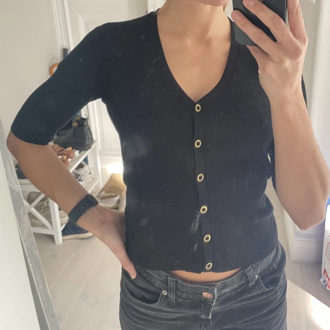 Tröja med knappar - 90