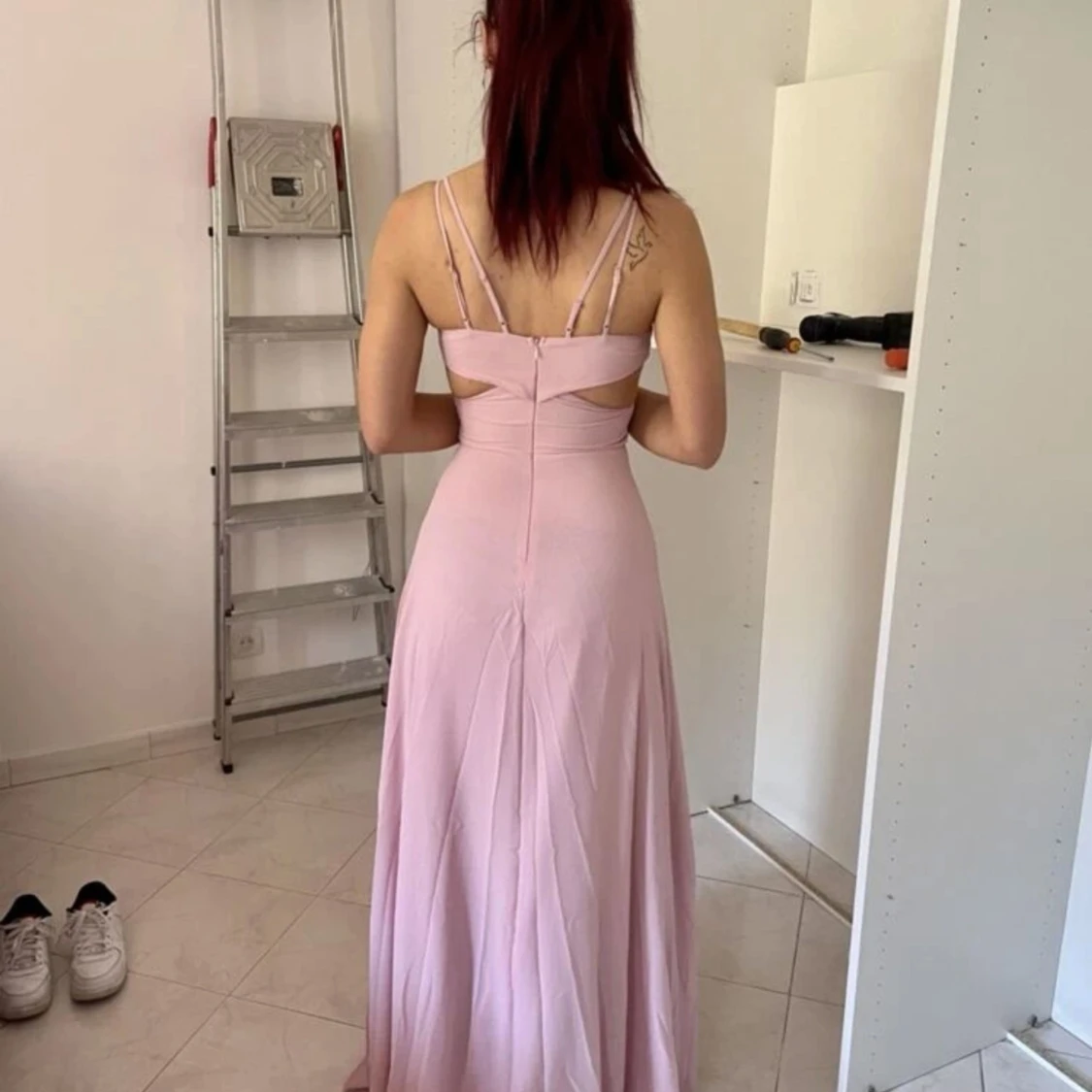 Fest rosa klänning  - 90