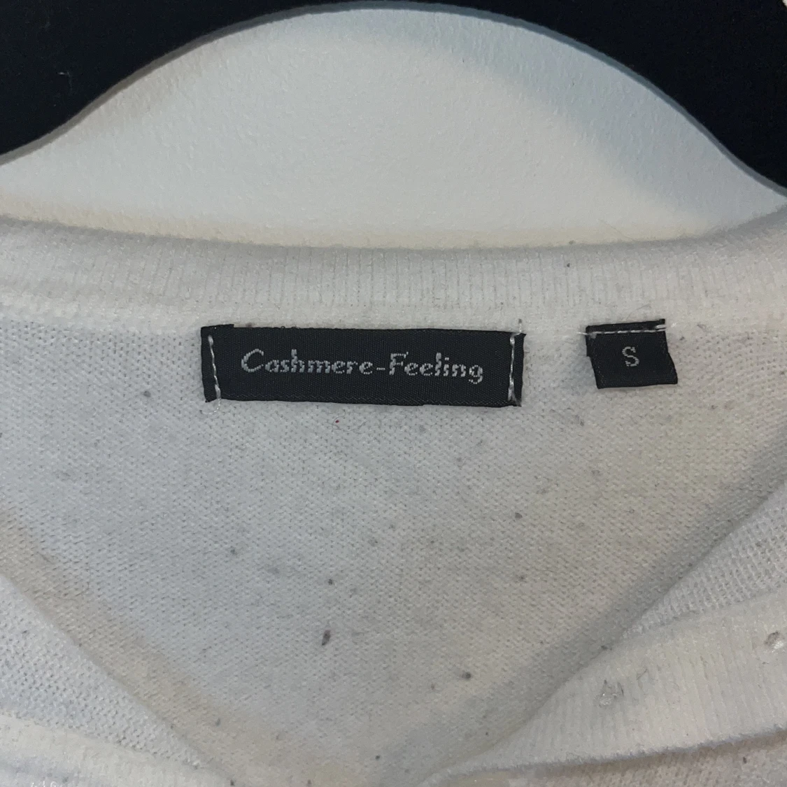 Vit tröja i bomull  - 91