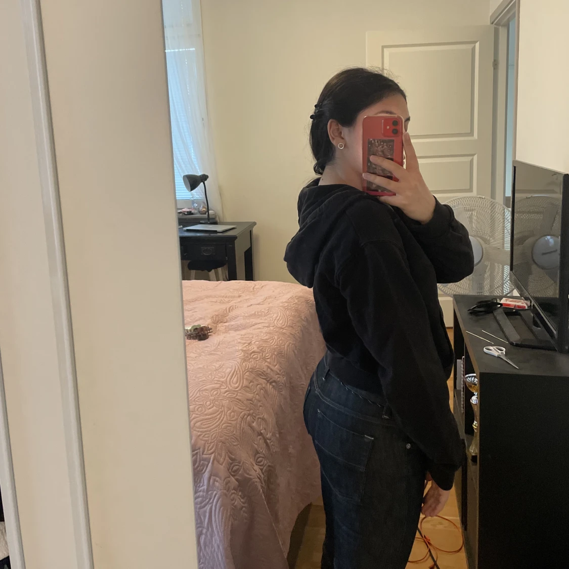 Hoodie med dragkedja  - 90