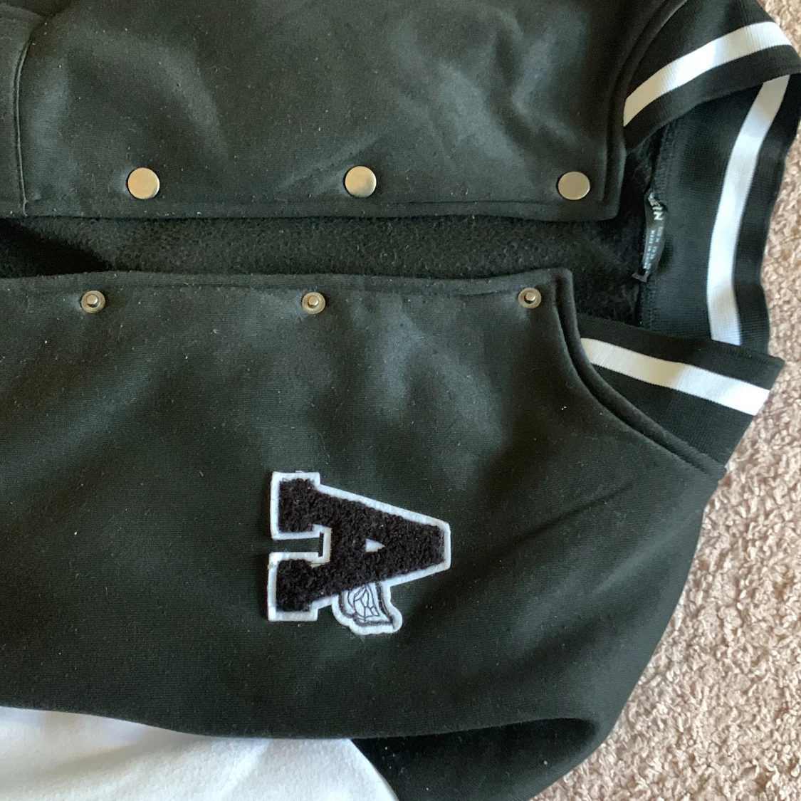 Svart baseball jacka - 90