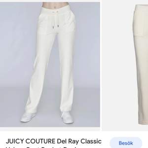 Säljer mina vita juicy byxor i storlek xxs. It använda så mycket och ser ut som nya