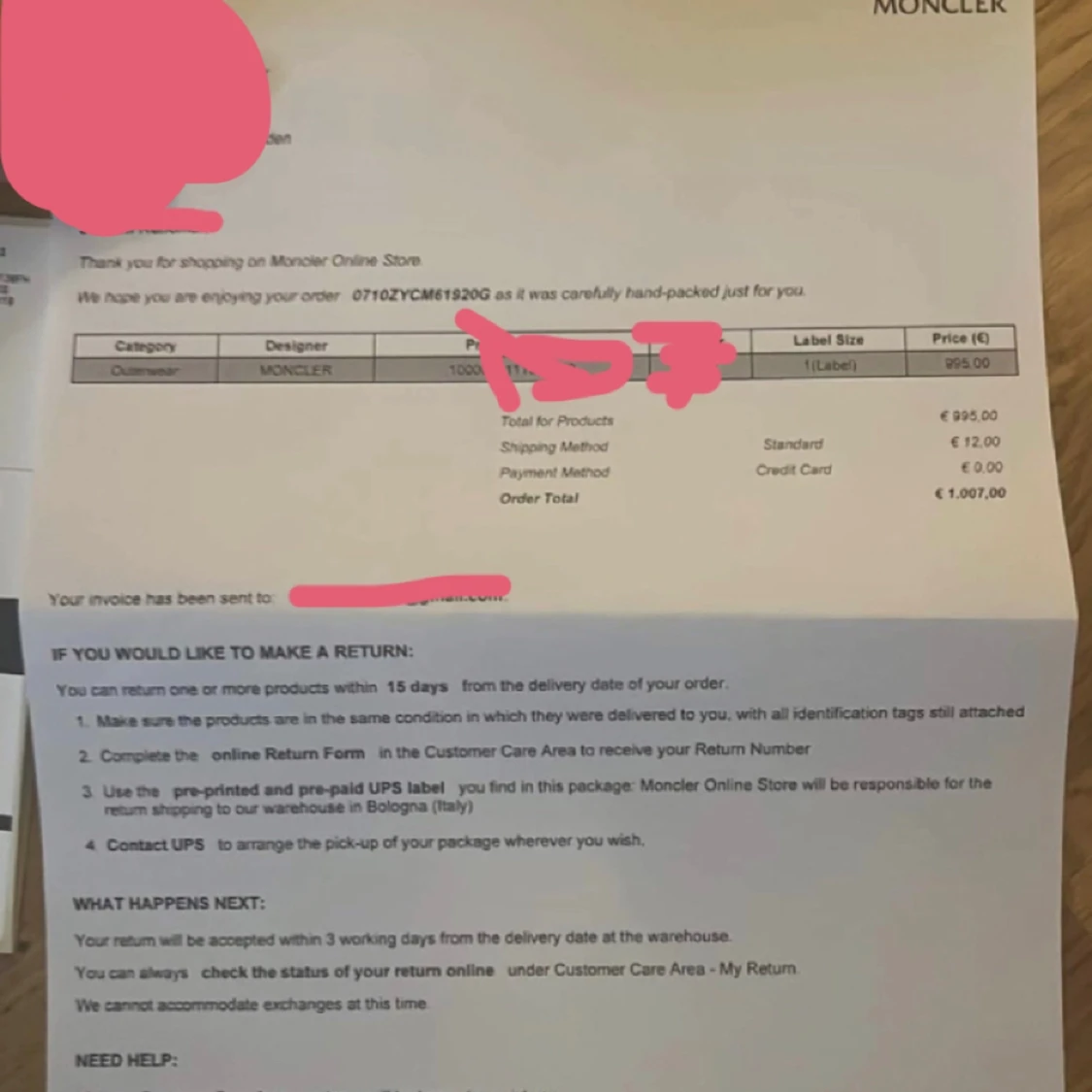 Monclear Maya Navy Blue - 90