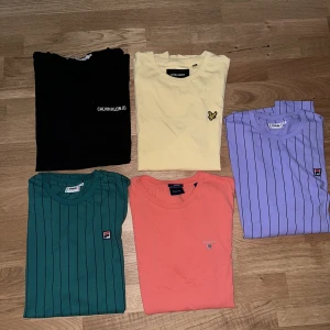 Tröjor  - Grön hoodie och 5 t-shirtar i olika färger. 