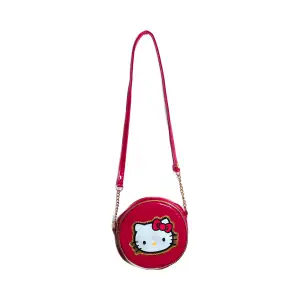 Retro Hello Kitty-väska! Det är någon som säljer denna på Etsy för 243kr i liknande skick så säljer för 100kr billigare! Är några fläckar på hennes ansikte (syns på bilden).