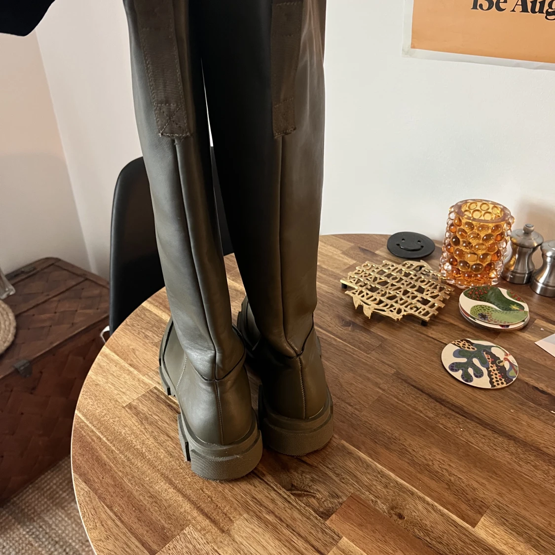 Knä höga boots - 90