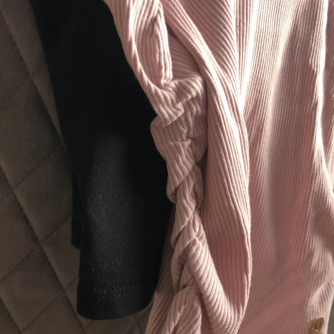  rosa ribbad tröja   - 90