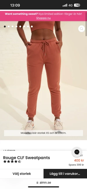 Aimn mjukisbyxor  - Helst nya mjukisbyxor från AIMN. Stl S. Prislapp kvar.  Ord pris: 799