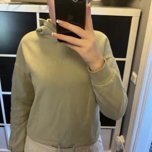 Hoodie från Gina Tricot  - Grön hoodie från Gina Tricot som går att knyta där nere. Bra skick. Köparen står för frakten💗💗