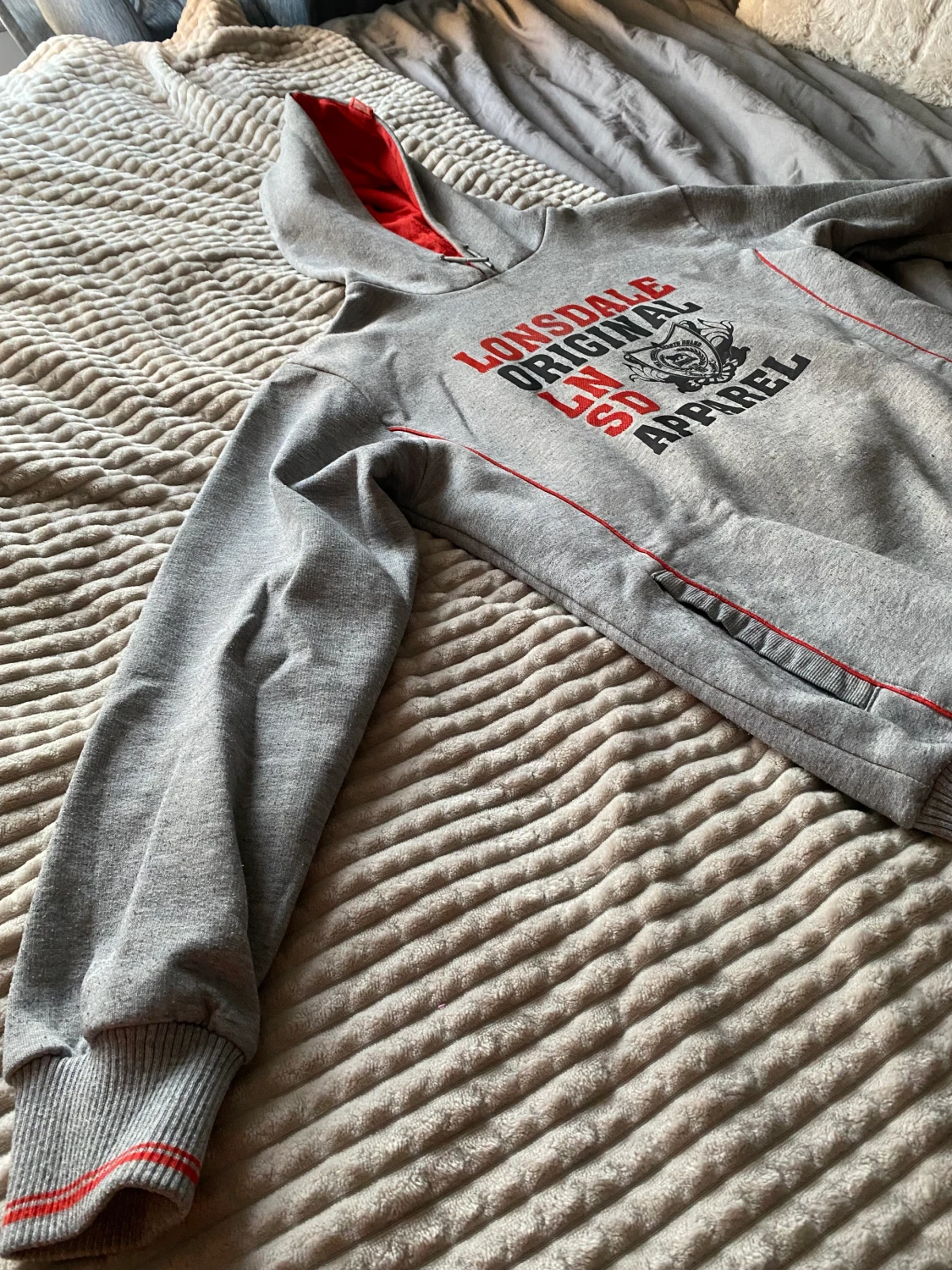 Vintage grå hoodie - 90