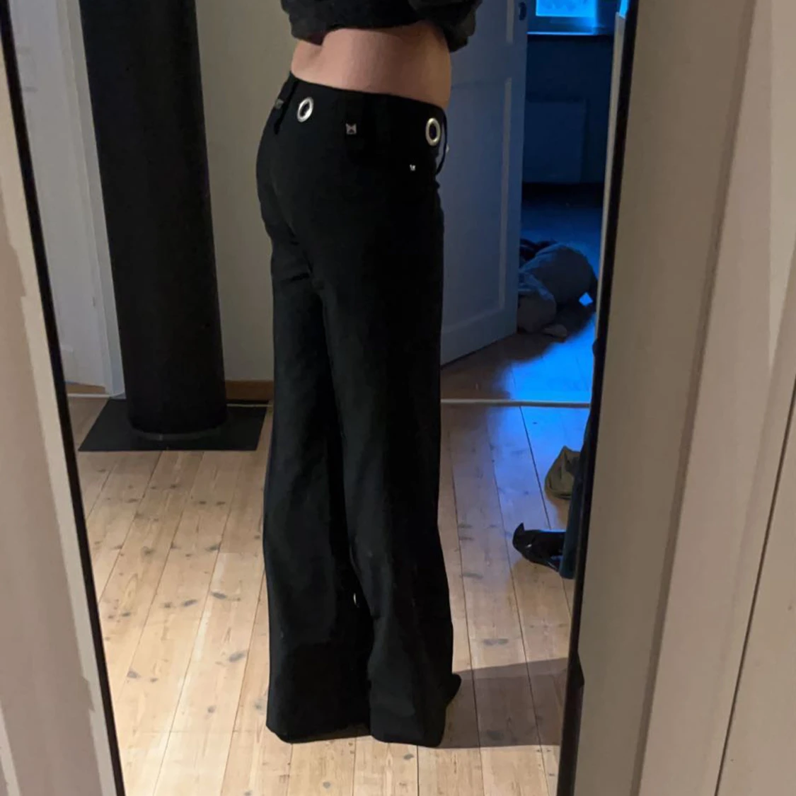 Lågmidjade kostymbyxor  - 91