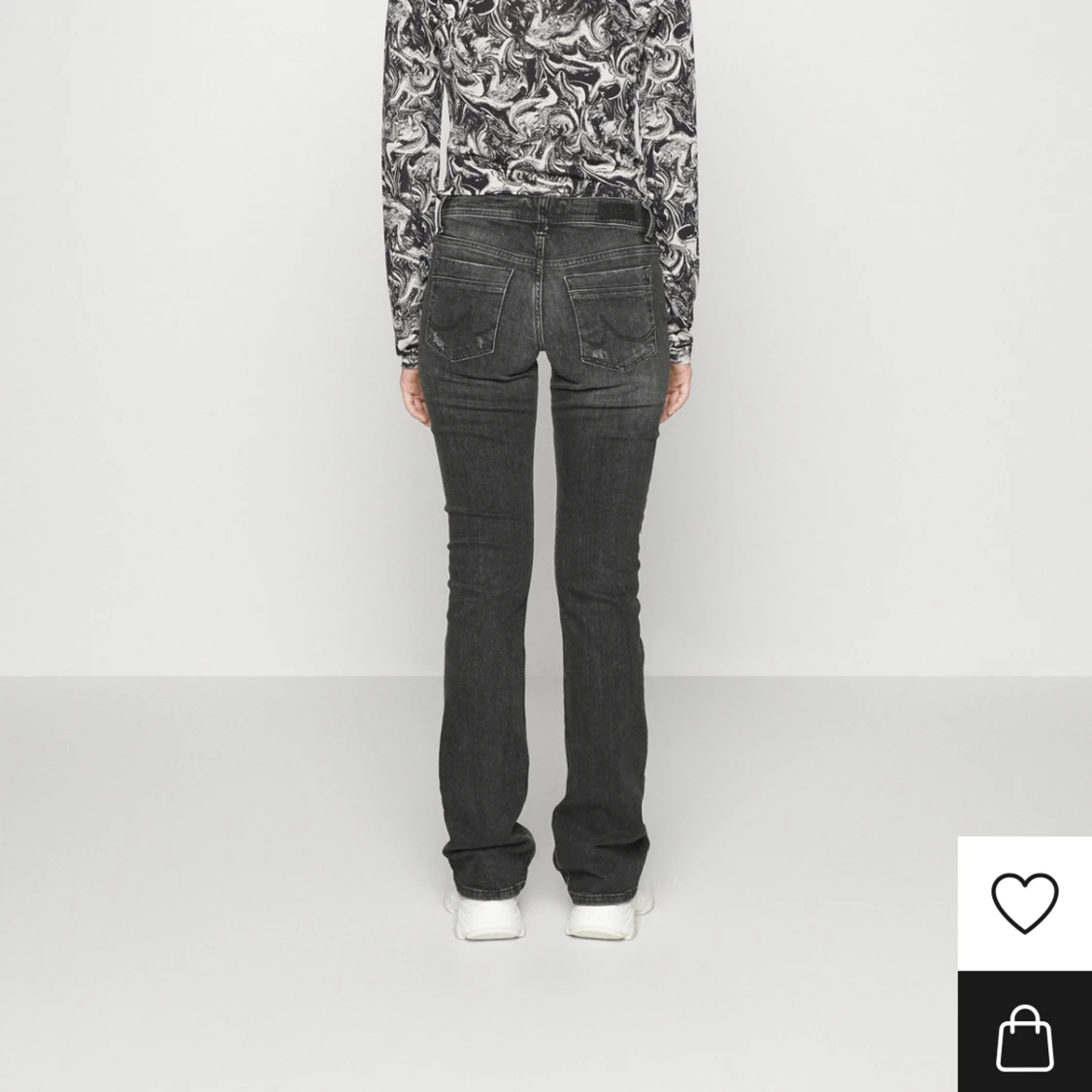 Ltb jeans gråa lågmidjade - 91