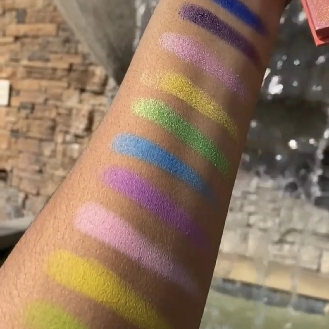 Fan service smink palette glitter ögonskugga  - 91